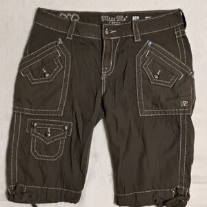 Miss Me Dark Brown Women's Bermudas